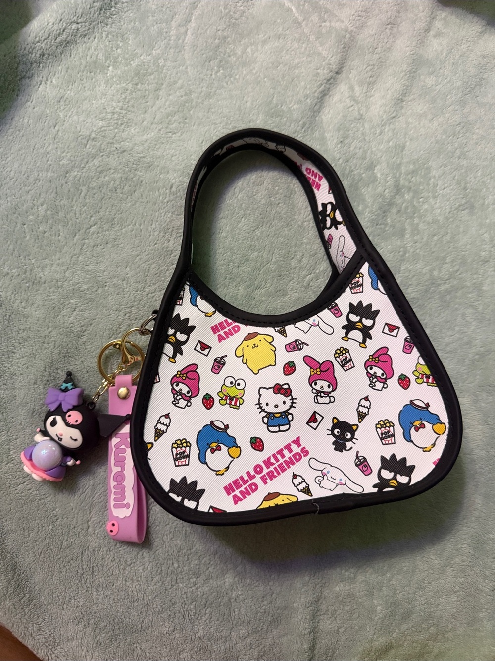Hello Kitty and Friends Kids White Character Print Mini Bag